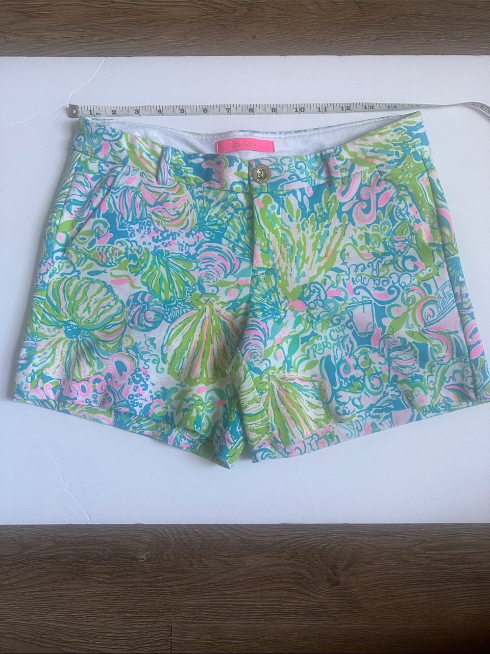 Lilly Pulitzer Pastel Floral & Seafoam Print Shorts